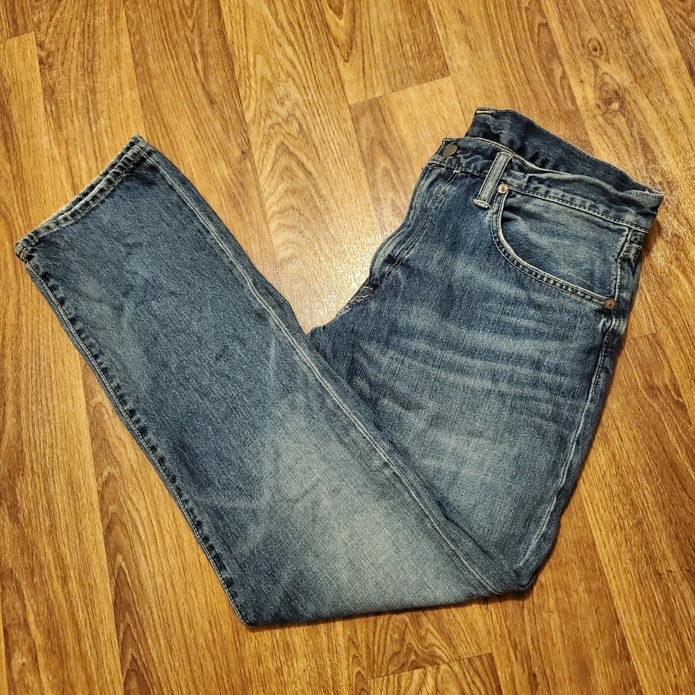 Polo Ralph Lauren Jeans Men 32x30 Blue Hampton Straight Medium Wash Denim RL